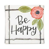 Be Happy Miniature Canvas Sign