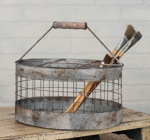Oval Milk Crate Wire Basket