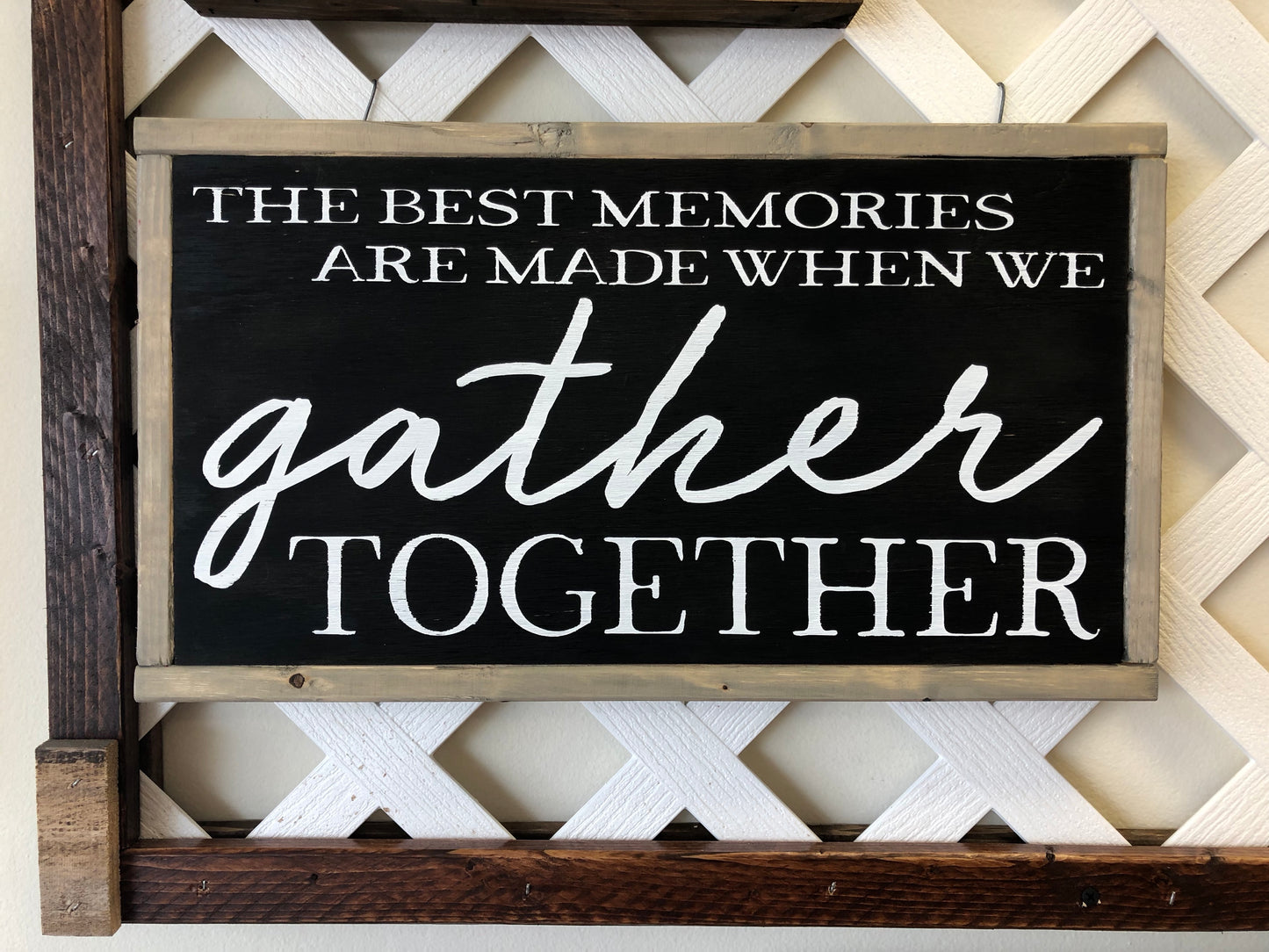 The Best Memories are made when we Gather Together
