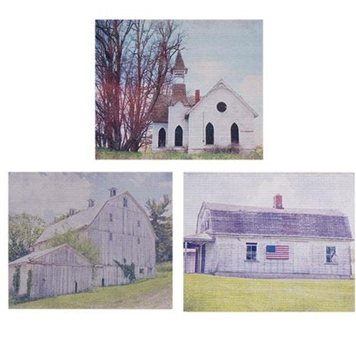 Gray Country Barn Print