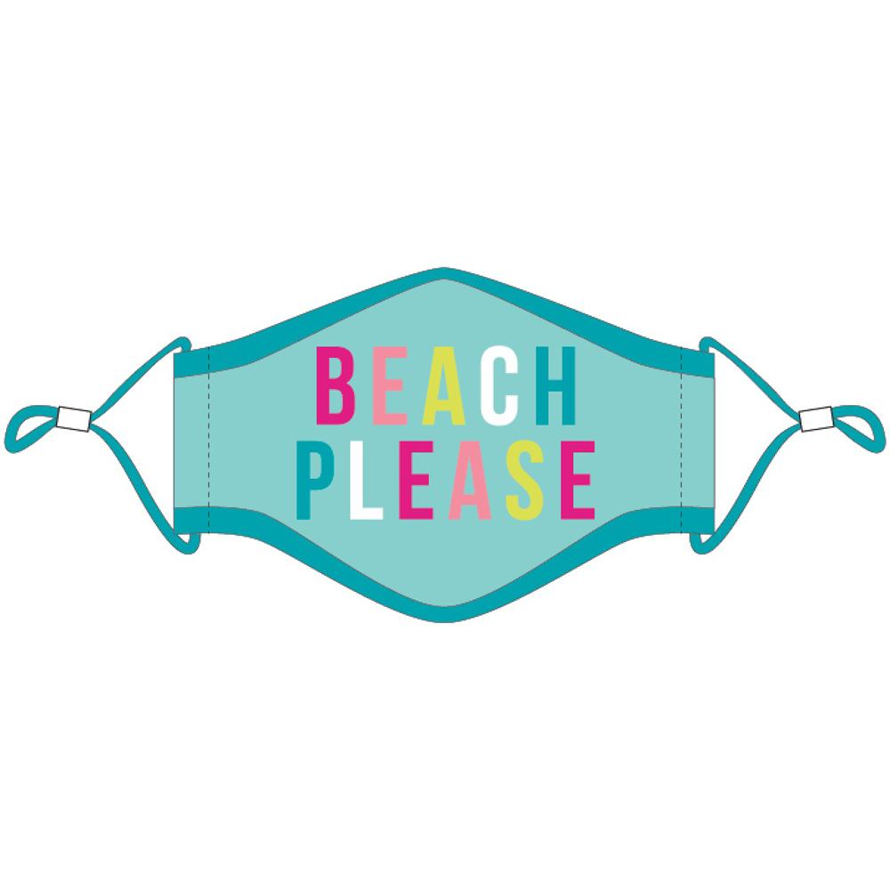 BEACH PLEASE FACE MASKS WITH LANYARD