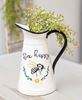 Bee Happy Enamel Pitcher