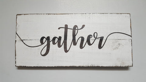 gather sign (with out frame)