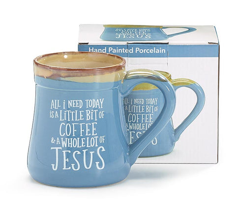 A LITTLE COFFEE A LOT OF JESUS MUG