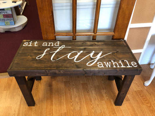Sit And Stay Awhile Bench