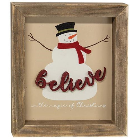Believe In The Magic Box Sign - SHP
