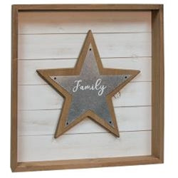 Family Star Shadow Box Sign
