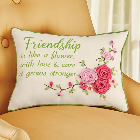 Rose Friendship Pillow