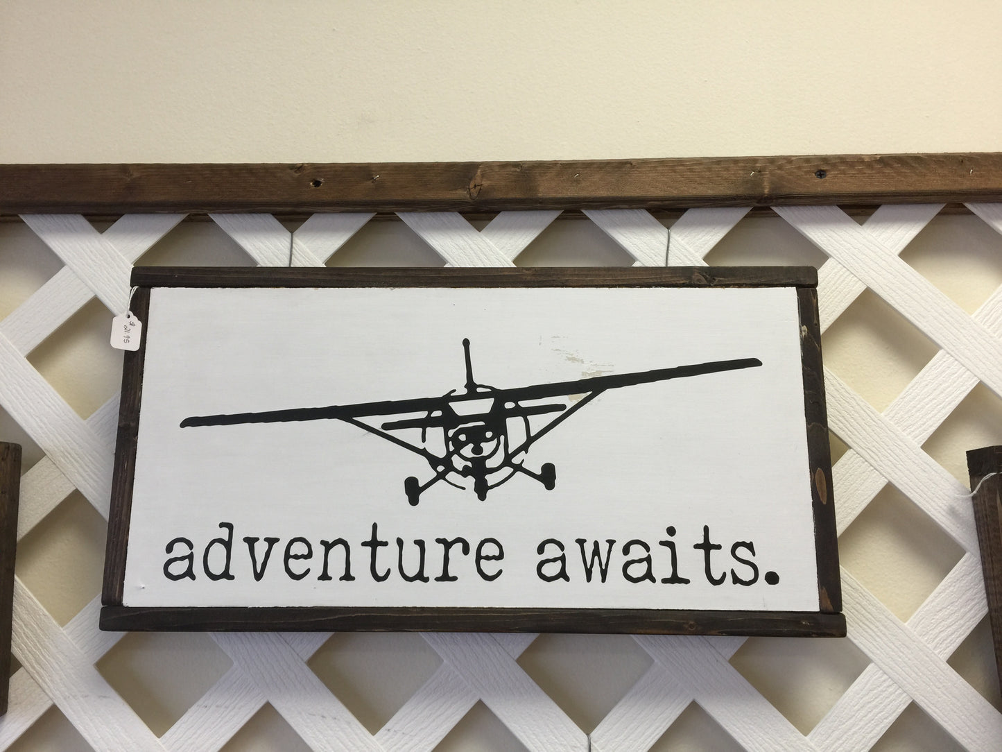 Adventure Awaits Box Sign