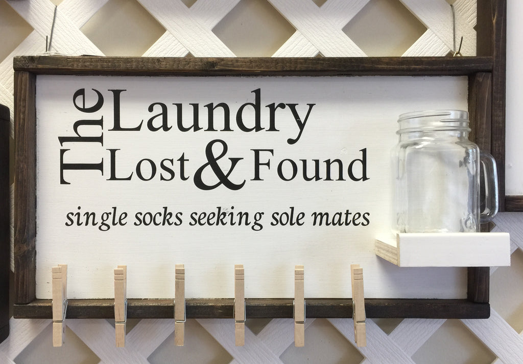 Laundry Lost & Found Box Sign