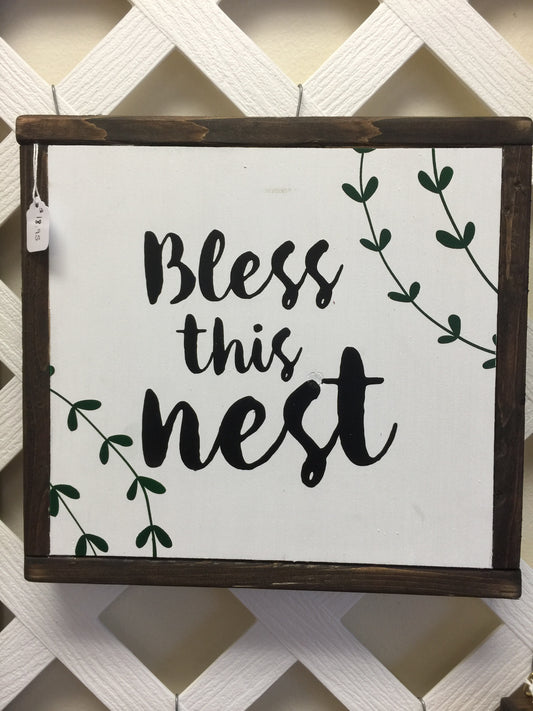 Bless This Nest Sign