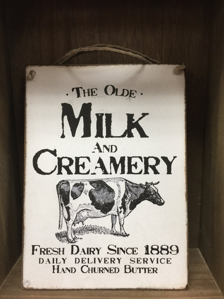 The Olde Milk and Creamery Sign