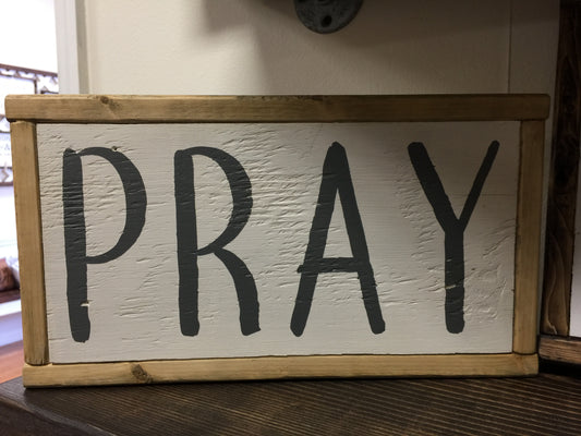 Framed Box "PRAY"