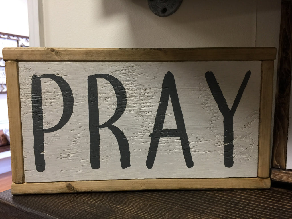 Framed Box "PRAY"