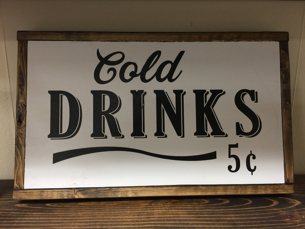 Framed Box "Cold Drinks"