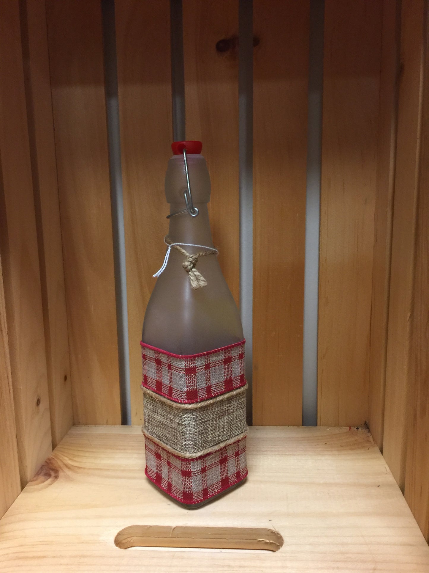 Burlap Sauce Bottle