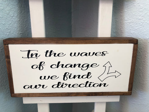 In The Waves of Change Sign