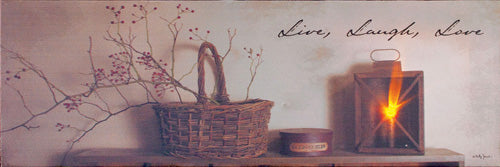 Live, Laugh & Love Canvas Sign