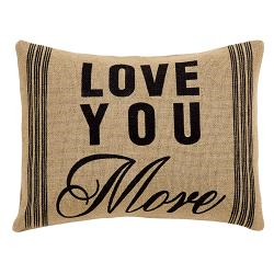 Love You More  Pillow