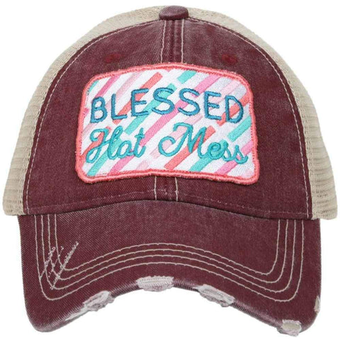 BLESSED HOT MESS TRUCKERS HAT