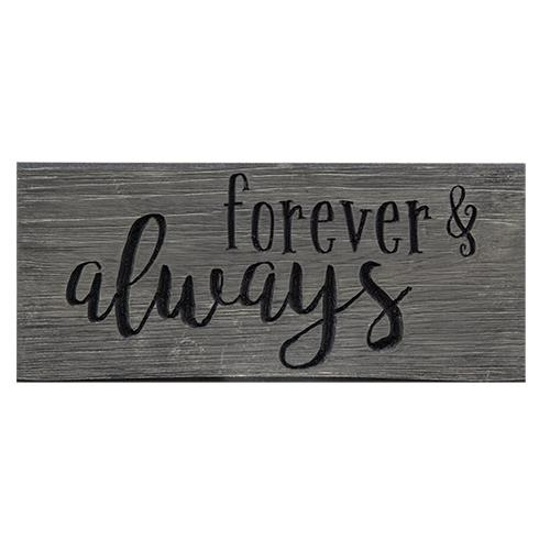 Forever & Always Engraved Block