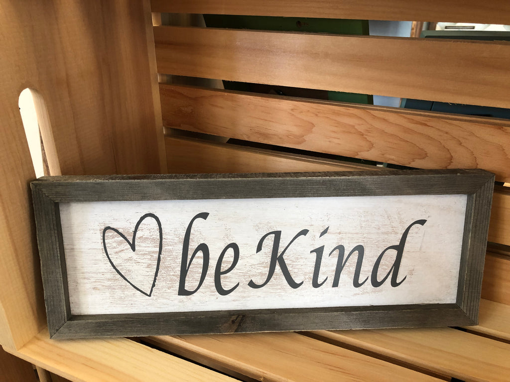 Be Kind wooden sign
